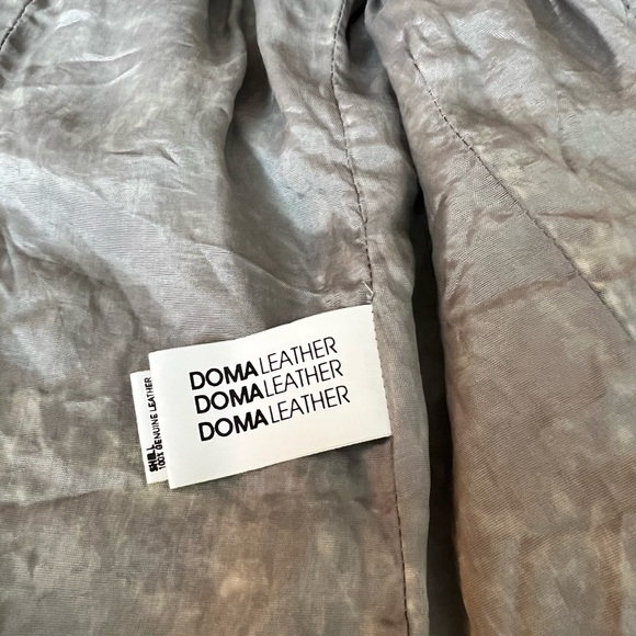 Woman’s brown, leather jacket. Size S. Attached hood. Purchased at Holt Renfrew. - Picture 6 of 9